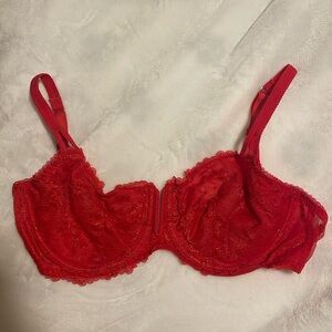 Red lace Auden Bra